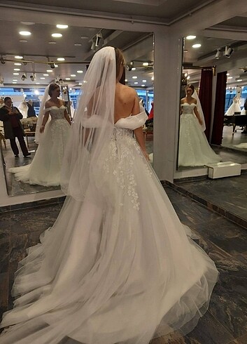s Beden beyaz Renk Prenses model gelinlik