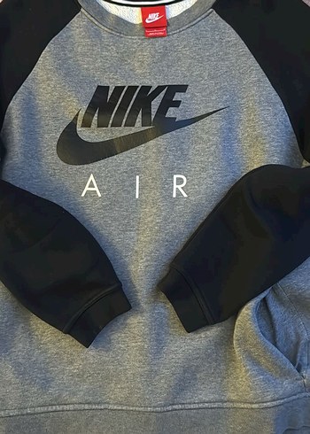 Nike Air Gri Siyah Raglan Sweatshirt