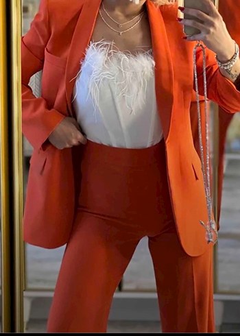 Tüylü Beyaz Büstiyer - Görsel 6