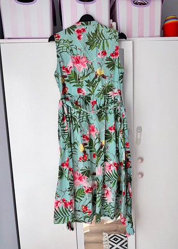 Mango tropikal elbise - Görsel 9