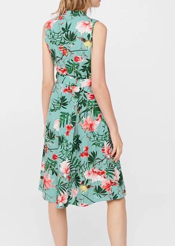 Mango tropikal elbise - Görsel 4