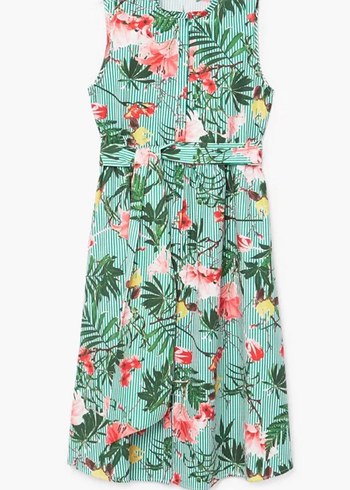 Mango tropikal elbise - Görsel 6