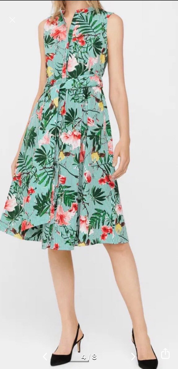 Mango tropikal elbise - Görsel 5