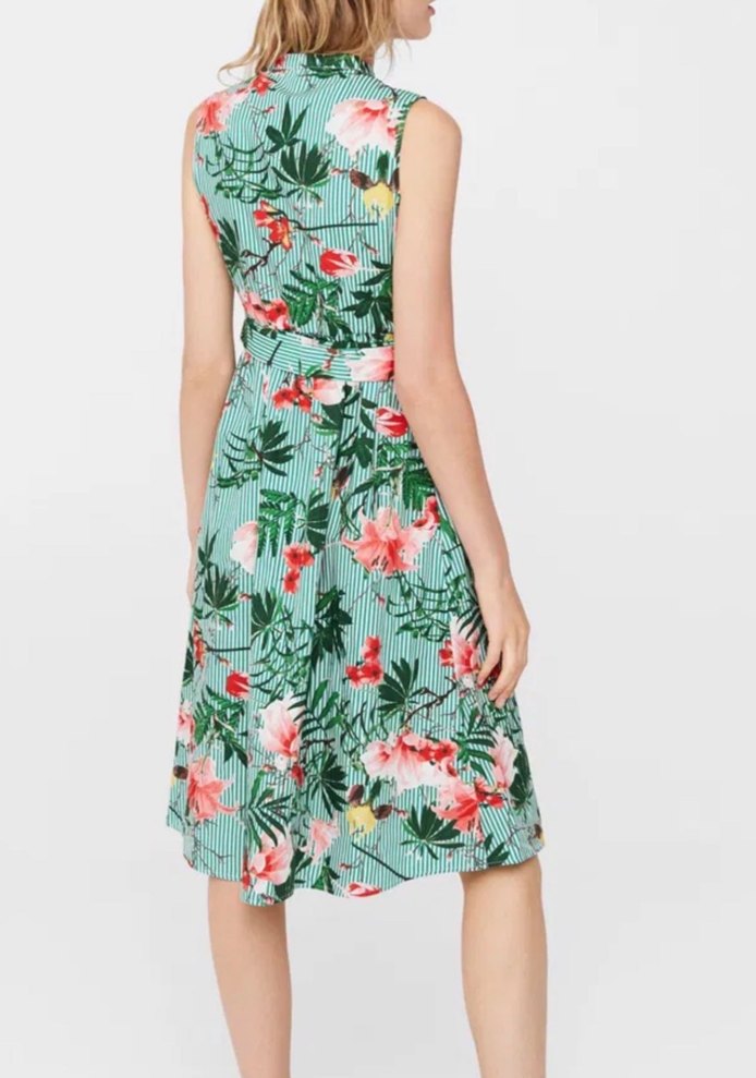 Mango tropikal elbise - Görsel 4