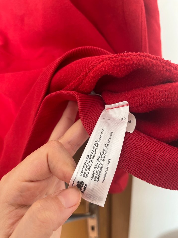 Kırmızı Kapüşonlu Sweatshirt - Görsel 4