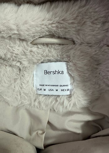 Bershka Bershka Kapüşonlu Peluş Kadın Ceket