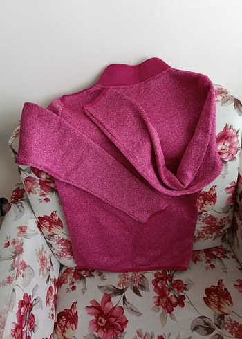 Diğer Kız Çocuk Pembe Yüksek Yakalı Sweatshirt