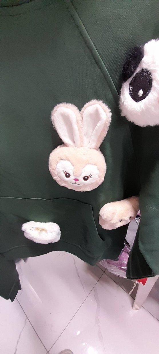 Koyu Yeşil Nakışlı Kürklü Sokak Stili - Görsel 2