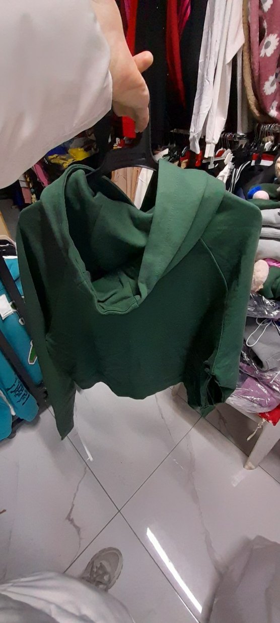 Koyu Yeşil Nakışlı Kürklü Sokak Stili - Görsel 4