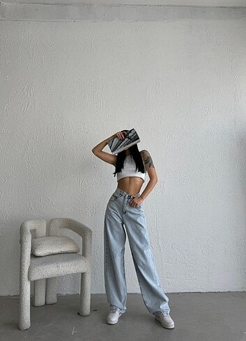 xs Beden Tarz baggy model jeans 