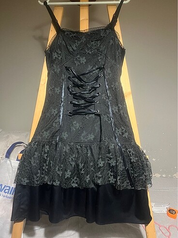 Kadın Çiçek desenli dantel fit astarlı elbise
