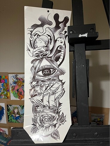 Geçici kol kaplama dövme - Görsel 4