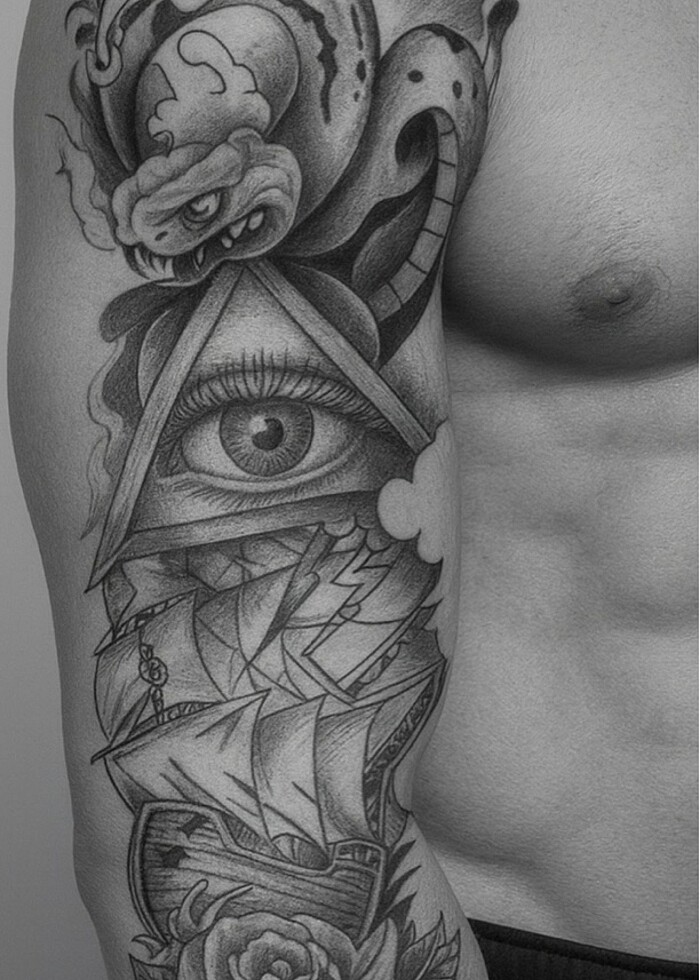 Geçici kol kaplama dövme - Görsel 3