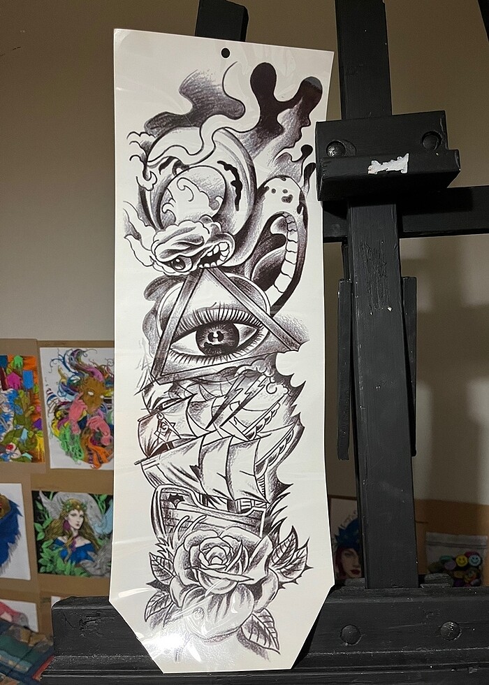 Geçici kol kaplama dövme - Görsel 4