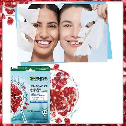  Beden Renk Garnier Canlandırıcı Kâğıt Maske