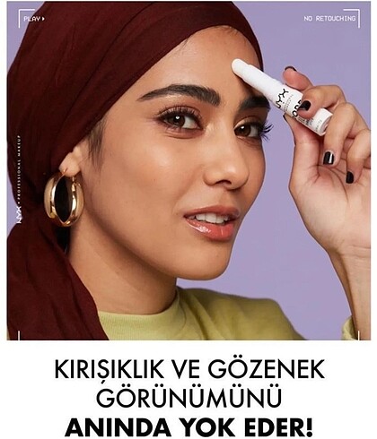  Beden NYX Pore Filler Stick Kırışıklık ve Gözenek Gizleyici Makyaj Baz