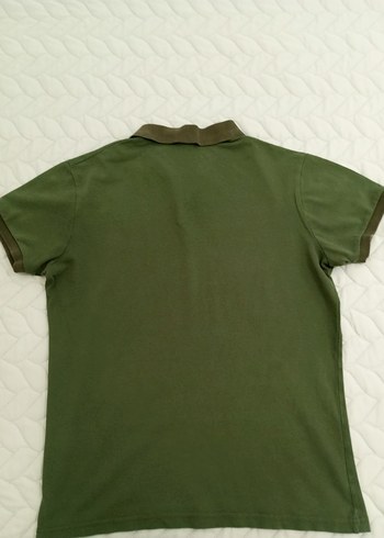 m Beden M beden Erkek Haki Kısa Kollu Polo Tişört