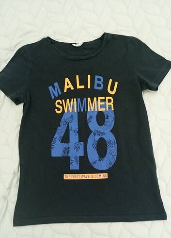 Defacto 8-9 yaş lacivert T-shirt