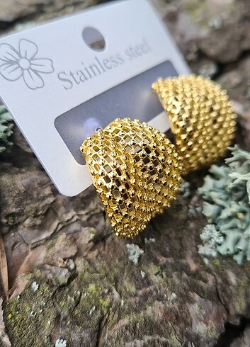 Accessorize Çelik vip model tarz küpe