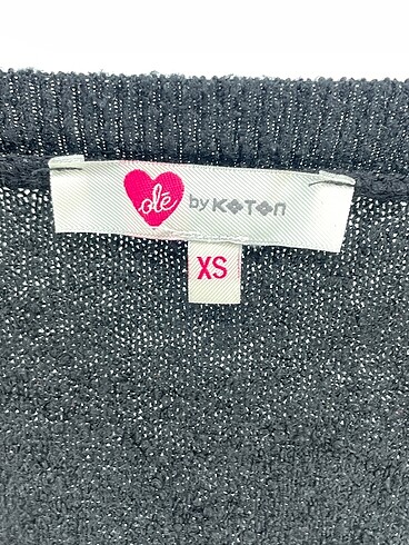 xs Beden siyah Renk Koton Kazak / Triko %70 İndirimli.