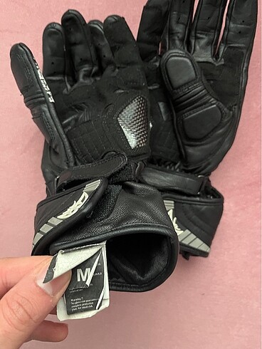 Berik medium beden deri tam korumalı motosiklet eldiveni - Görsel 4