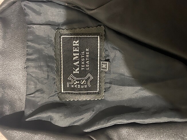 m Beden siyah Renk Siyah Deri Blazer