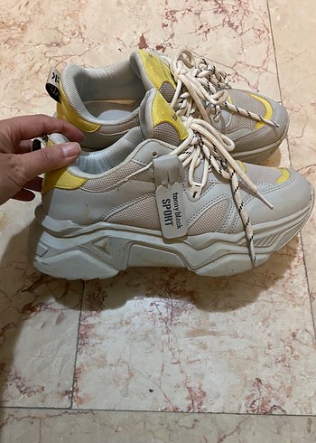 Diğer Tonny Black Gri-Sarı Kadın Sneakers