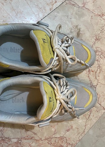 38 Beden Tonny Black Gri-Sarı Kadın Sneakers
