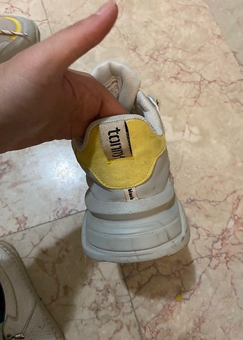 38 Beden sarı Renk Tonny Black Gri-Sarı Kadın Sneakers