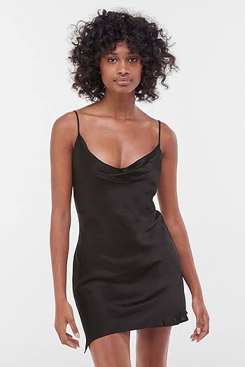 Bershka Saten Mini Elbise