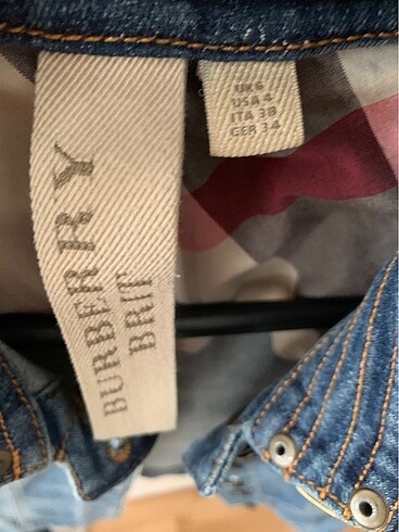 xs Beden mavi Renk Burberry ceket Xs