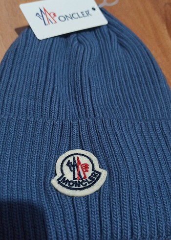 Moncler Mavi Örgü Bere - Görsel 2