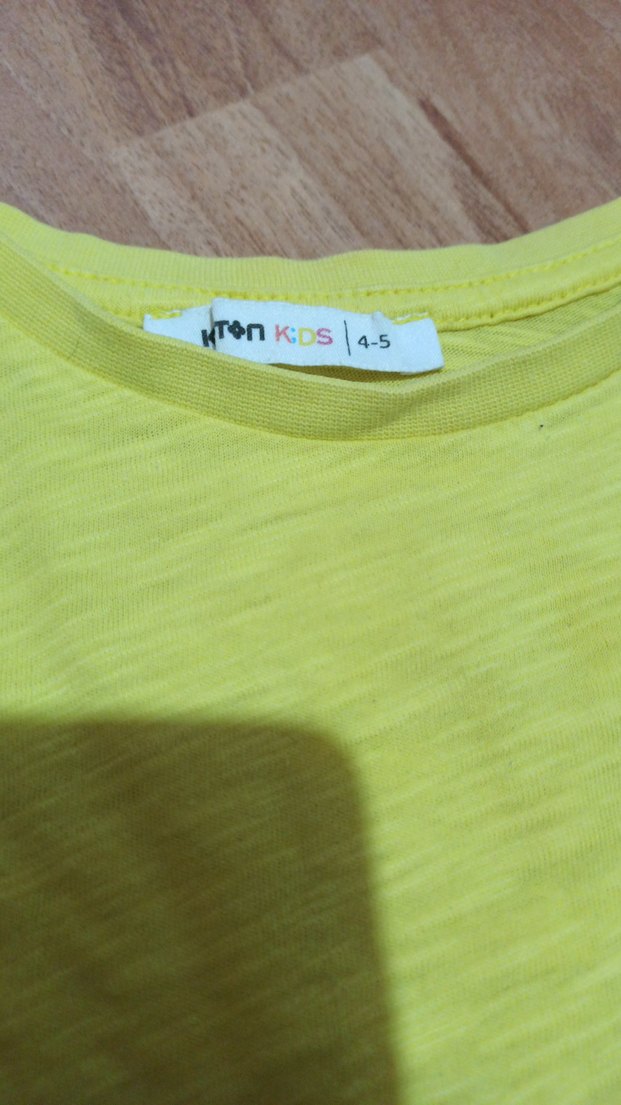 Sarı Uzun Kollu Kız Çocuk Tişörtü - Görsel 3