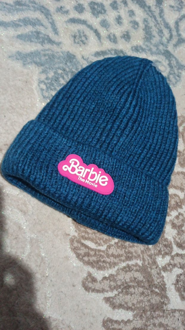 Barbie Mavi Örgü  Bere - Görsel 2