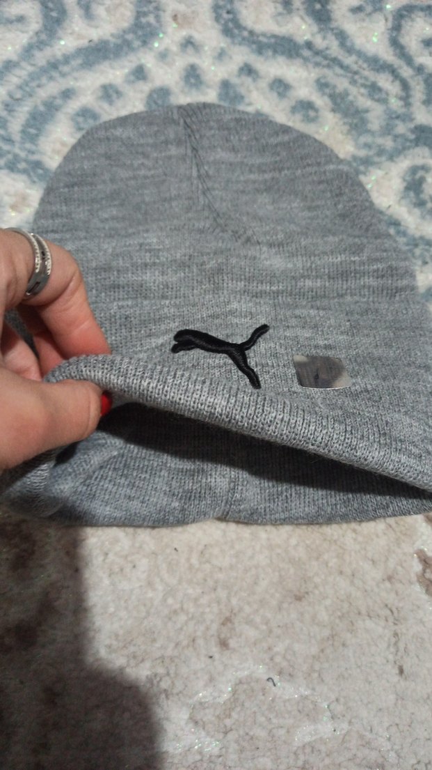 Gri Örgü Bere - Görsel 3