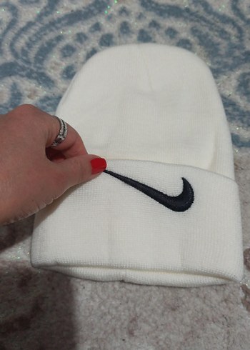 Beyaz Örgü Bere - Görsel 2