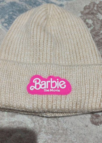 Bej Barbie Örgü Bere - Görsel 2