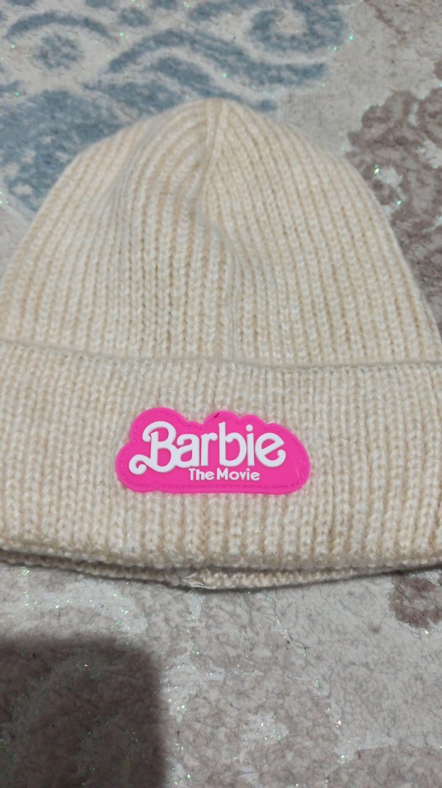 Bej Barbie Örgü  Bere - Görsel 2