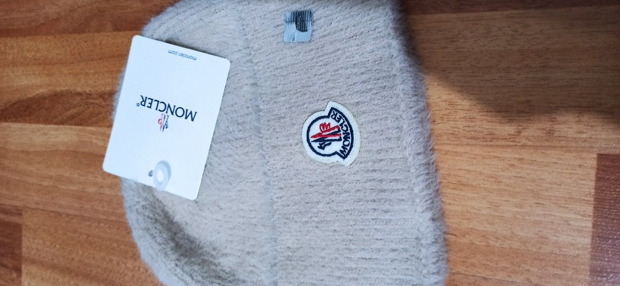 Gri Moncler Kadın Bere Velcro Detaylı - Görsel 2