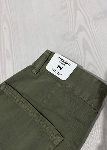 Kadın Haki Kemerli Midi Pantolon - Görsel 4