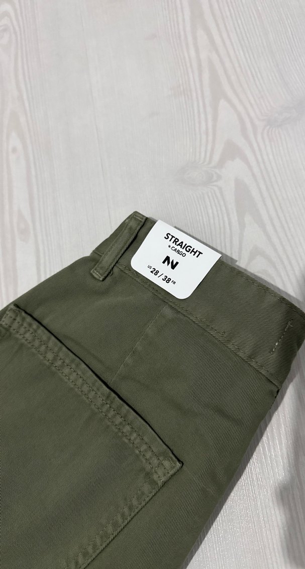 Kadın Haki Kemerli Midi Pantolon - Görsel 4