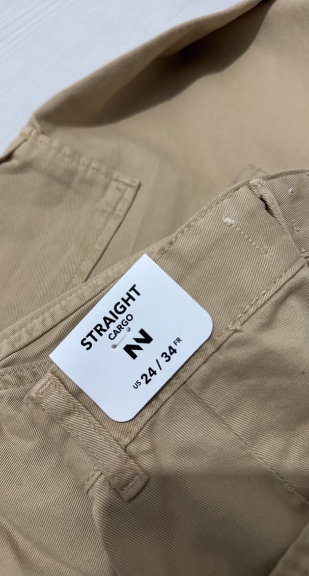 Bej Kadın Kumaş Pantolon Midi Boy - Görsel 4