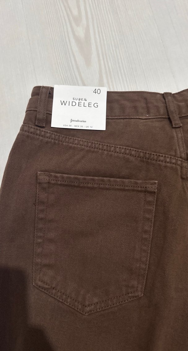 Kahverengi Kadın Bol paça - Görsel 3