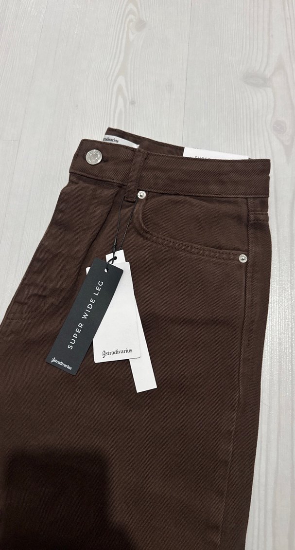 Kahverengi Kadın Bol paça - Görsel 2