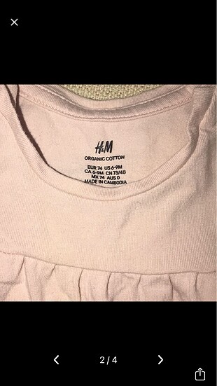 H&M Hm 6/9 aylık elbise