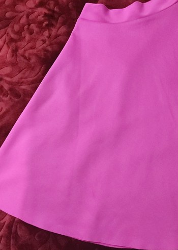 Pembe Renkli Çan Kesim  Etek - Görsel 2