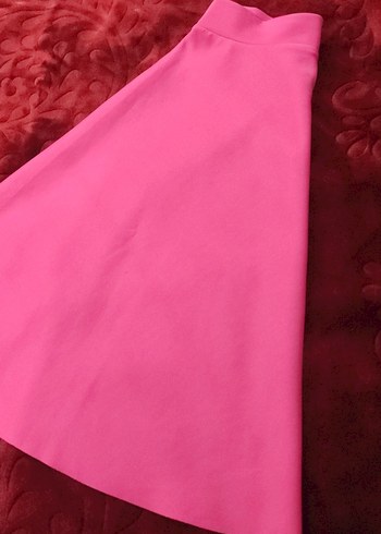 Pembe Renkli Çan Kesim  Etek - Görsel 5