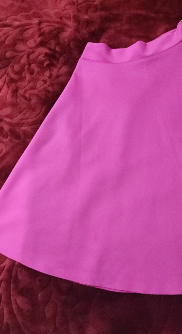 Pembe Renkli Çan Kesim  Etek - Görsel 2