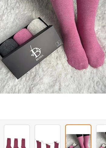 Kadın Yün Çorap - Görsel 4