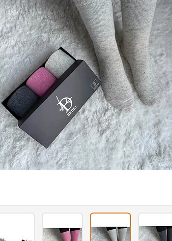 Kadın Yün Çorap - Görsel 6